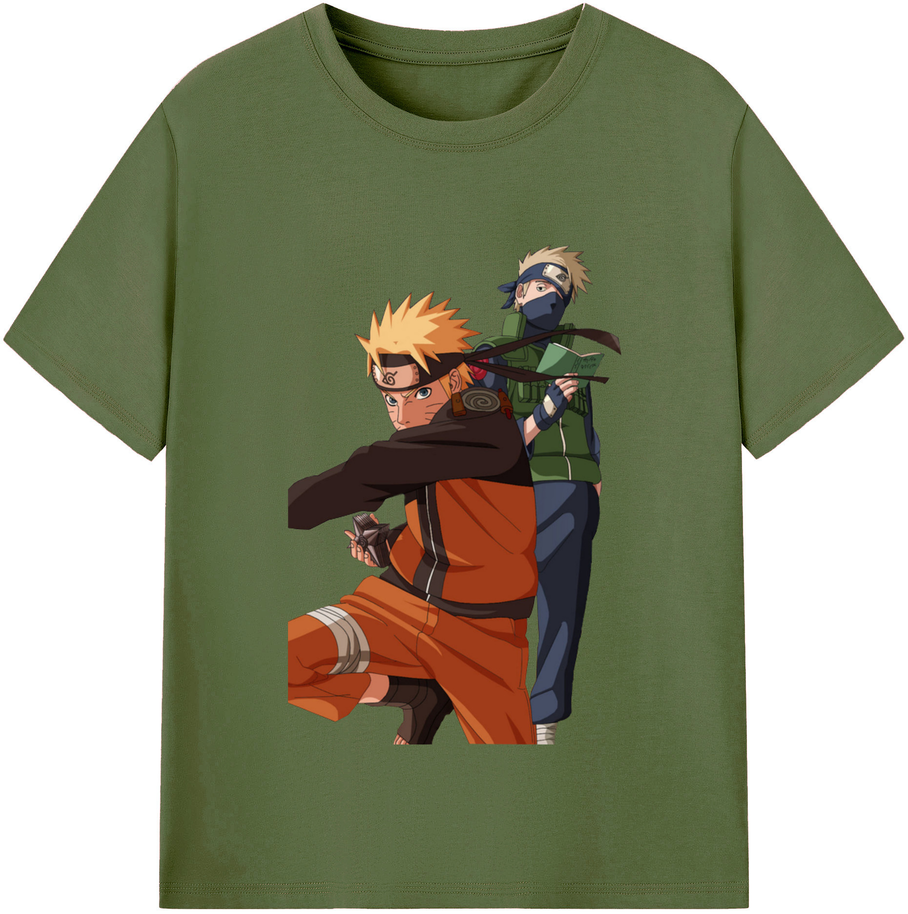 （画像用） NARUTO -ナルト- うずまき ナルト Uzumaki Naruto 綿100％半袖Tシャツ（フロントプリント）